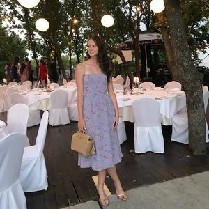 Reformation midi dress in Lavender